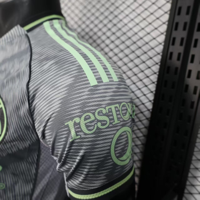 Player Version 2025-2026 Club America Aguilas Third Away Grey Soccer Jersey Football Shirt