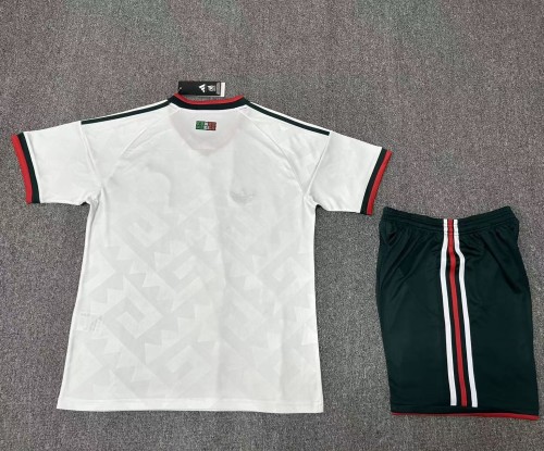 Adult Uniform 2026 Mexico Away White Soccer Jersey Shorts Men's Football Kit