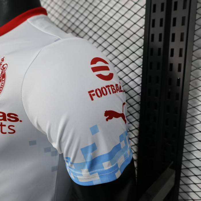 Player Version 2025-2026 Chivas White Sports Version Soccer Jersey Football Shirt