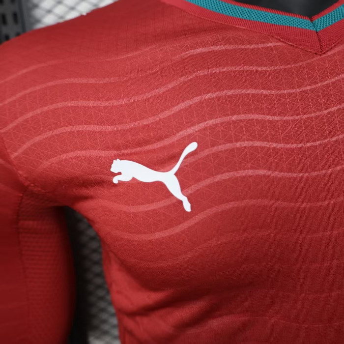 Long Sleeve Player Version 2026 Portugal Home Soccer Jersey Football Shirt