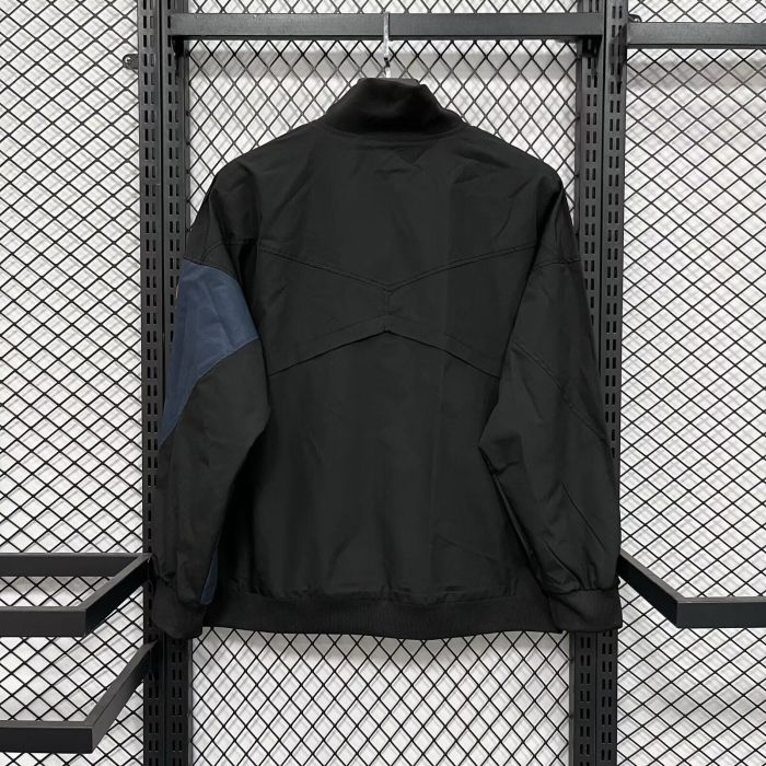 2025-2026 Inter Milan Black Soccer Windbreaker Jacket Football Jacket