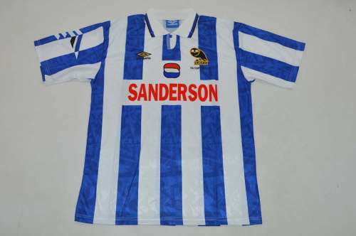 Retro Jersey 1992-1993 Sheffield Wednesday Home Soccer Jersey Football Shirt