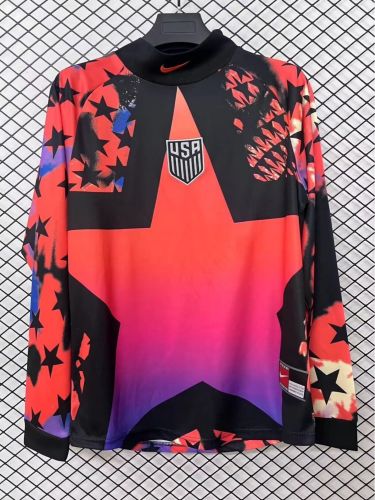 Long Sleeve Fan Version 2026 USA La Flame x Hollywood Goalkeeper Soccer Jersey United States Football Shirt