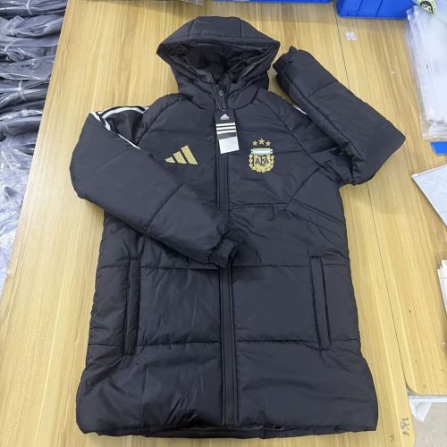 2026 Argentina Black Long Cotton Coat