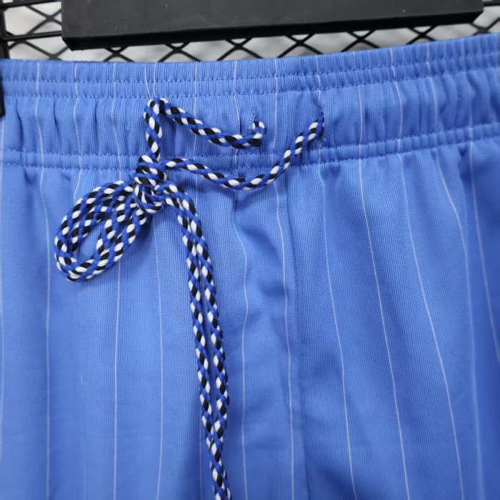 Fan Version 2025-2026 Manchester United Light Blue Icon Soccer Shorts Football Shorts