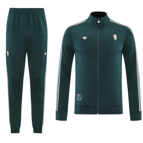 2025-2026 Juventus Dark Green Icon Soccer Windbreaker Jacket Football Jacket and Pants