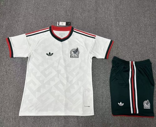 Adult Uniform 2026 Mexico Away White Soccer Jersey Shorts Men's Football Kit