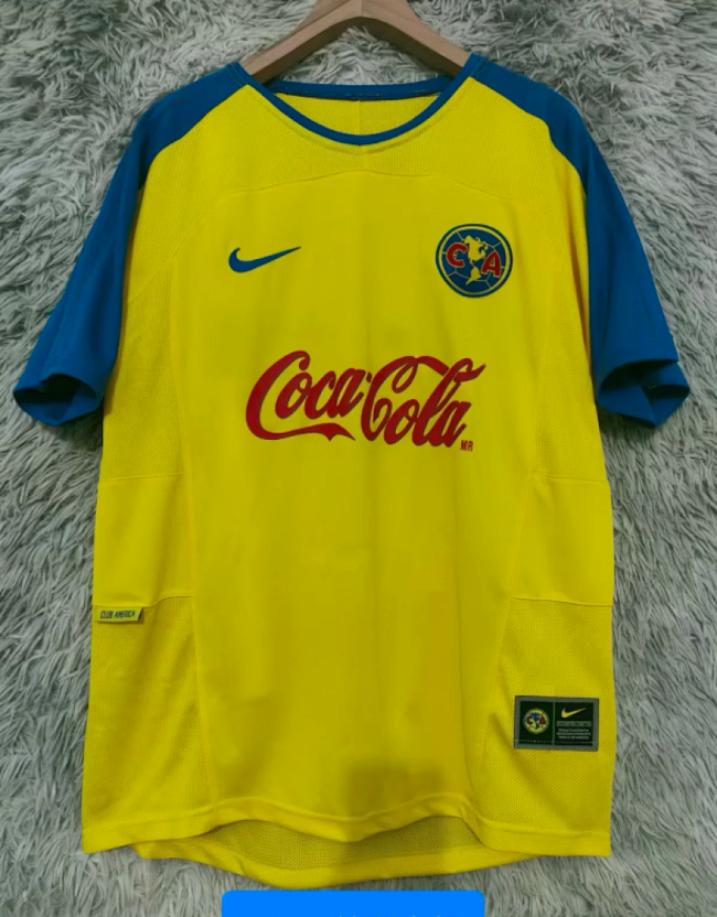 Retro Jersey 2003-2004 Club America Aguilas Home Soccer Jersey Vintage Football Shirt