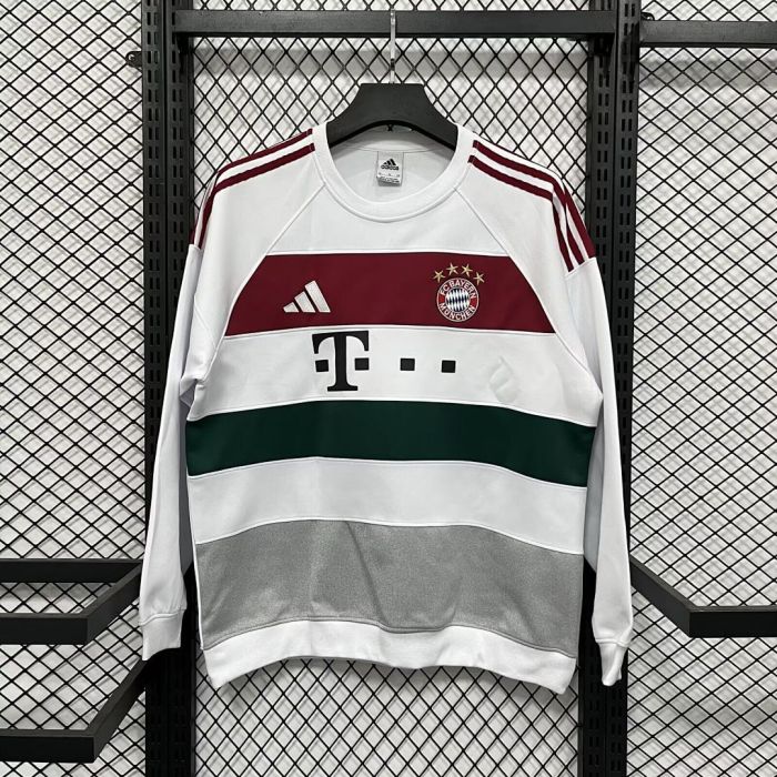 2025-2026 Bayern Munich White Soccer Training Sweater