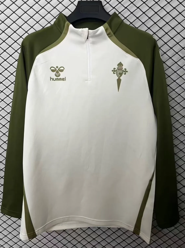 2025-2026 Celta White Soccer Training Sweater