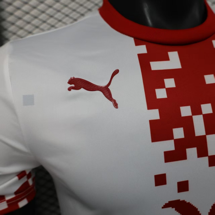 Player Version 2025-2026 Chivas White Sports Version Soccer Jersey Football Shirt