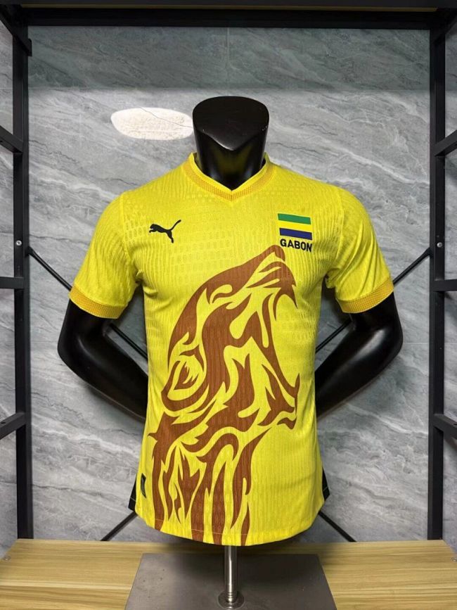 Fan Version 2026 Gabon Yellow Soccer Jersey Football Shirt