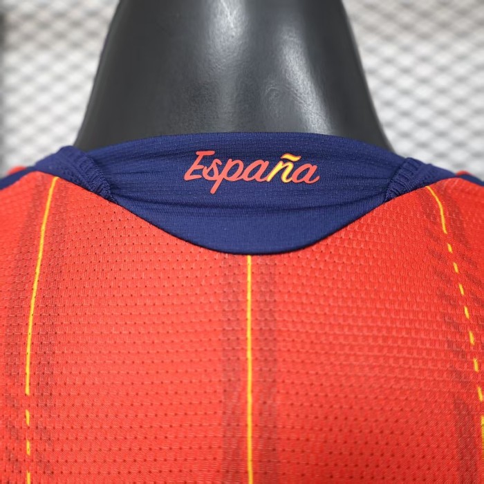 Long Sleeve Player Version 2026 Spain Home Soccer Jersey España Camisetas de Futbol