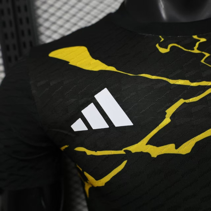 Player Version 2025-2026 Real Madrid black marvel version Soccer Jersey Real Football Shirt