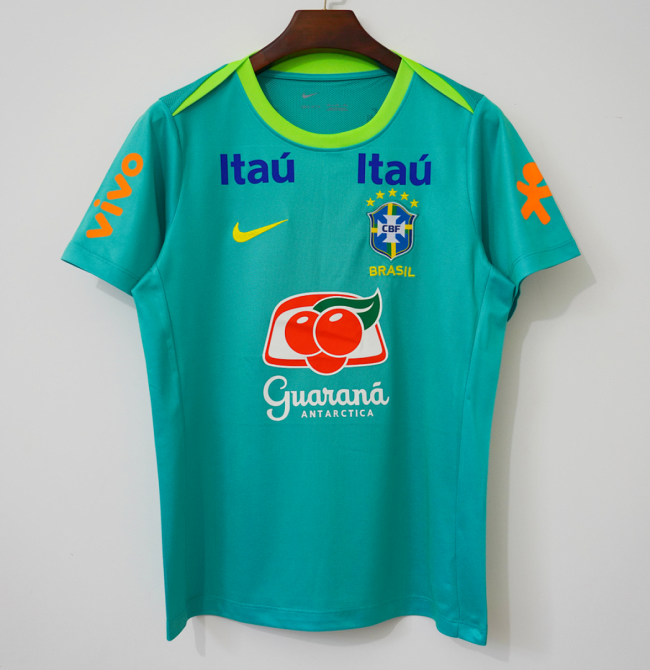 Fan Version 2024 Brazil Green Soccer Training Jersey Brasil Camisetas de Futbol