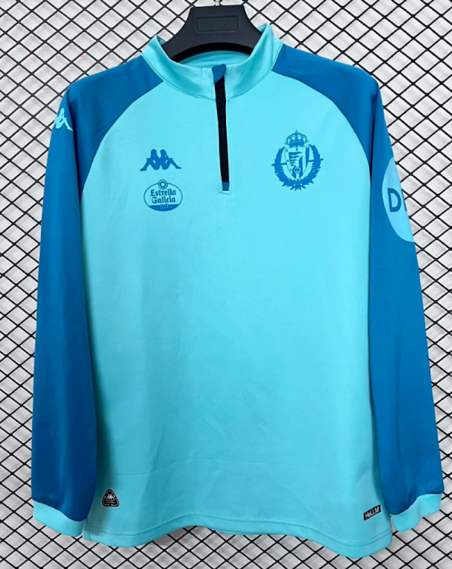 2025-2026 Valladolid Light Blue Soccer Training Sweater