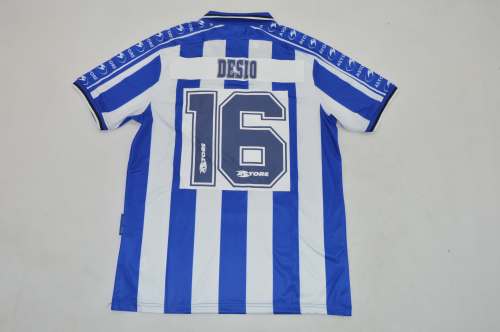Retro Jersey 1998-1999 Deportivo Alaves DESIO 16 Home Soccer Jersey Vintage Football Shirt