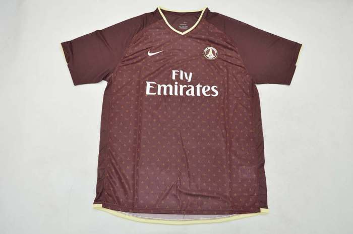 Retro Jersey 2006-2007 PSG LAHOUD 23 Away Soccer Jersey Vintage Paris Football Shirt