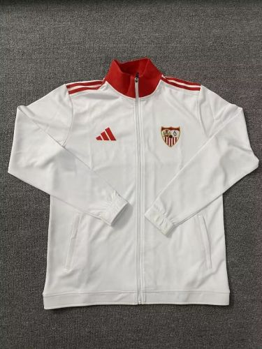 2025-2026 Sevilla White Soccer Jacket Football Jacket