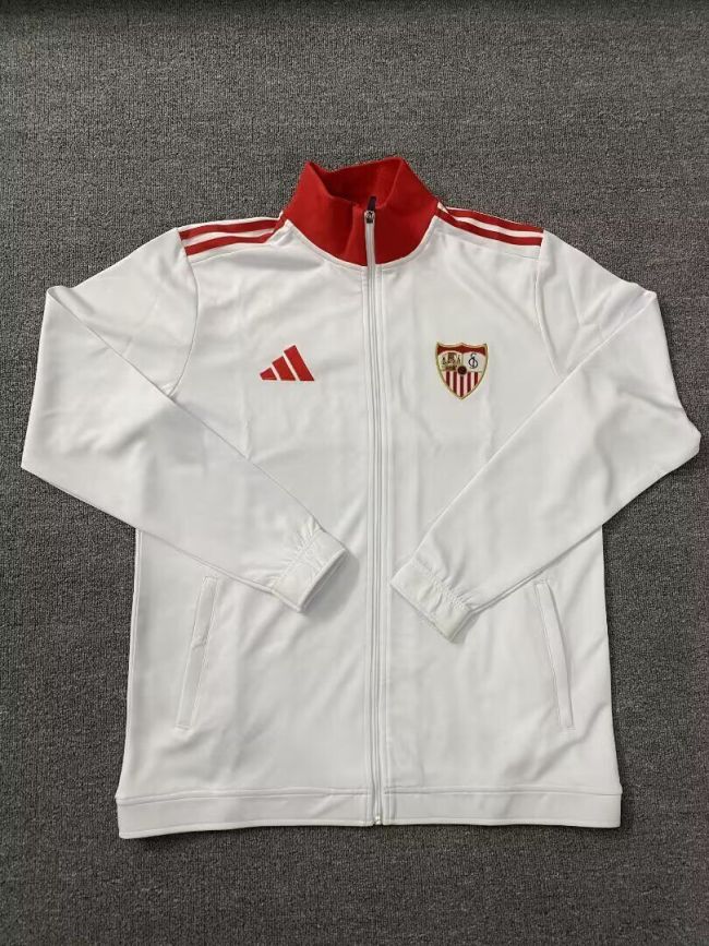 2025-2026 Sevilla White Soccer Jacket Football Jacket