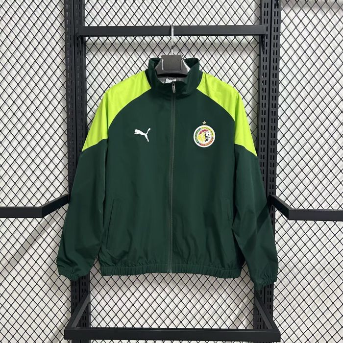 2025-2026 Senegal Dark Green Soccer Windbreaker Jacket Napoli Football Jacket