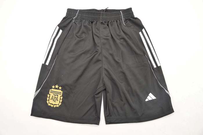 Fan Version 2026 Argentina Black Soccer Training Shorts Football Shorts