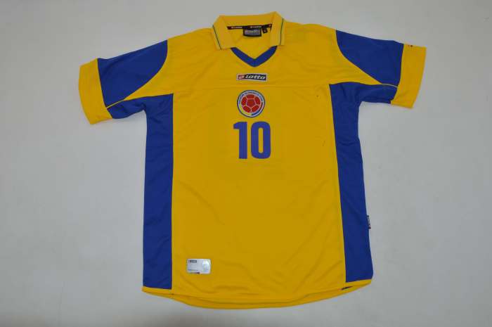 Retro Jersey 2003-2005 Colombia CHICO 10 Home Soccer Jersey Vintage Football Shirt