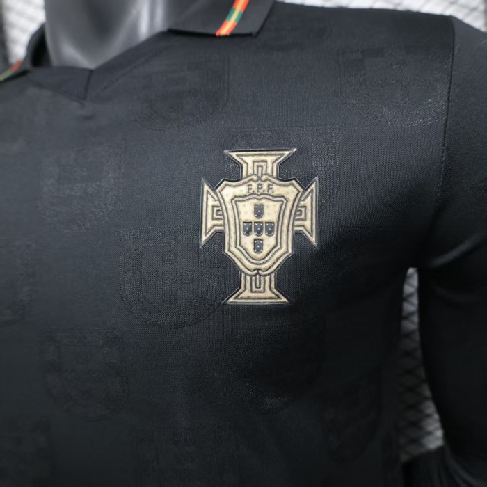 Long Sleeve Player Version 2026 Portugal Black Special Edition Soccer Jersey Football Shirt