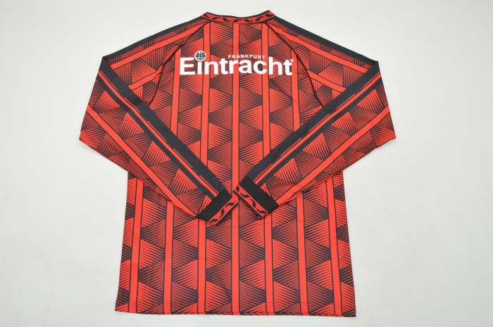 Long Sleeve Retro Jersey 1995-1996 Eintracht Frankfurt OKOCHA 10 Home Football Shirt Soccer Jersey