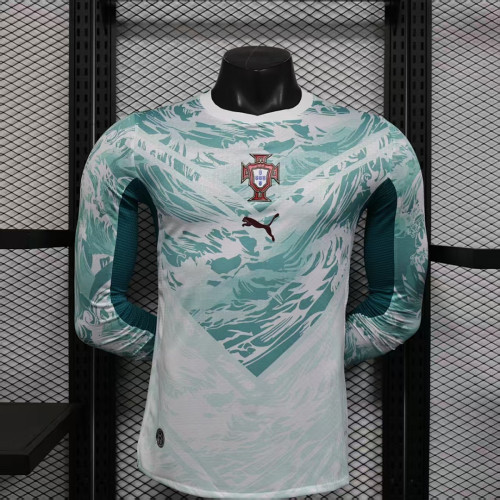 Long Sleeve Player Version 2026 Portugal Away Soccer Jersey Football Shirt