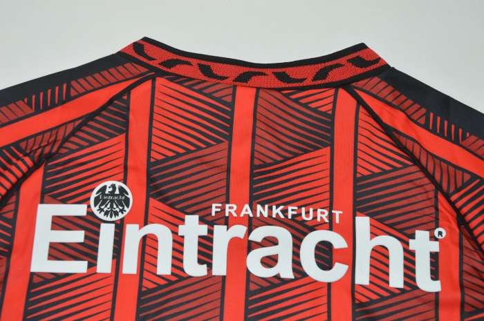 Long Sleeve Retro Jersey 1995-1996 Eintracht Frankfurt OKOCHA 10 Home Football Shirt Soccer Jersey