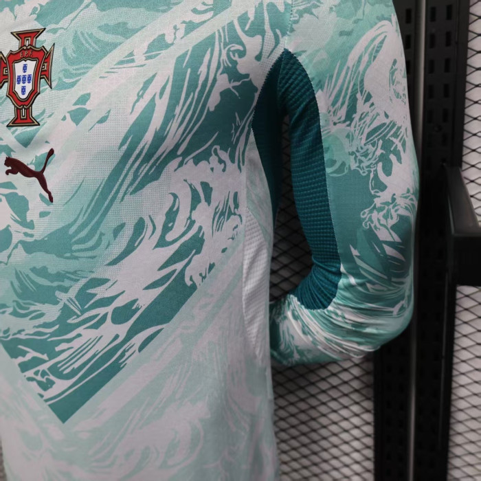 Long Sleeve Player Version 2026 Portugal Away Soccer Jersey Football Shirt