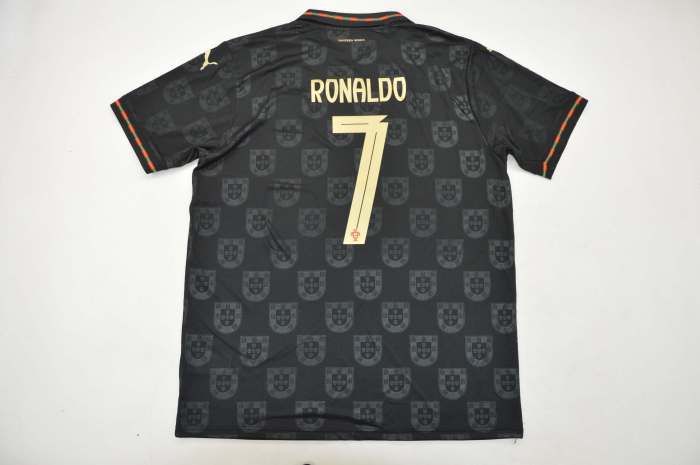Fan Version 2026 Portugal RONALDO 7 Away Black Soccer Jersey Football Shirt