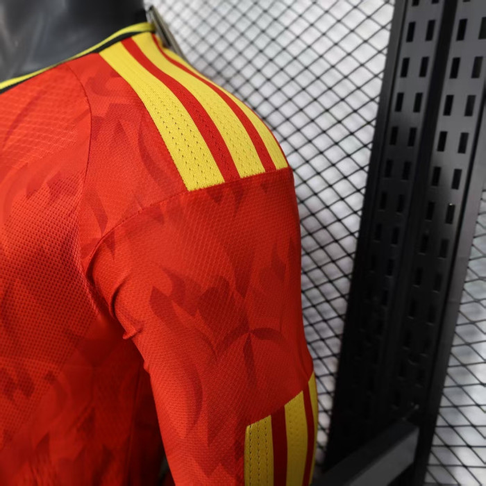 Long Sleeve Player Version 2026 BEL Home Soccer Jersey Football Shirt