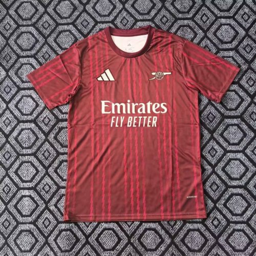Fan Version Arsenal 2025-2026 Red/White Soccer Training Jersey Football Shirt