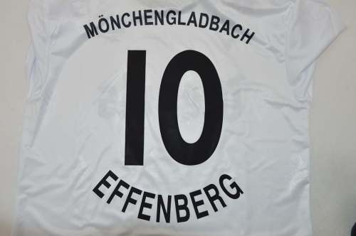 Long Sleeve Retro Jersey 1995-1996 Borussia Monchengladbach EFFENBERG 10 Home Soccer Jersey Vintage Football Shirt