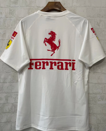 2025-2026 Ferrari White Shirt Racing Jersey