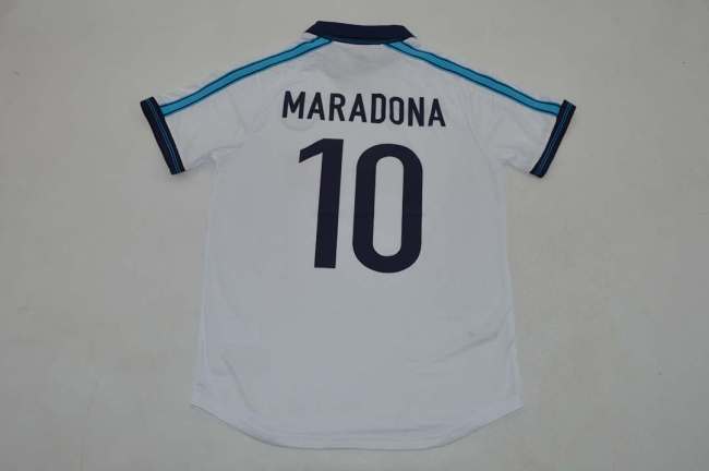 Retro Jersey 1998-1999 Calcio Napoli BELLUCI 10 Away White Soccer Jersey Napoles Vintage Football Shirt