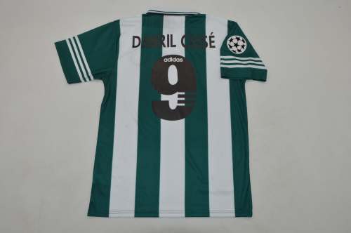 Retro Jersey 1996-1997 Panathinaikos DJIBRIL CISSE 9 Home Soccer Jersey Football Shirt