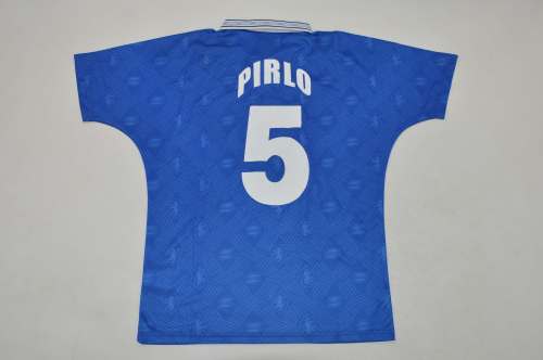 Retro Jersey 1996-1997 Brescia Calcio PIRLO 5 Home Soccer Jersey Vintage Football Shirt