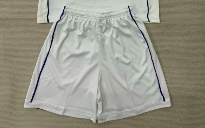 Fan Version 2025-2026 Fiorentina Away White Soccer Shorts Football Shorts