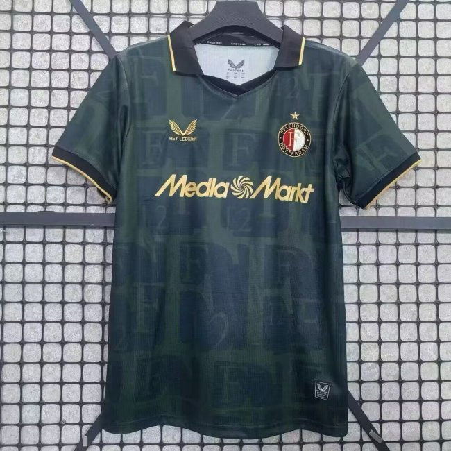 Fan Version 2025-2026 Feyenoord Rotterdam Fourth Away Soccer Jersey Football Shirt