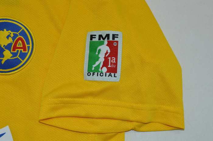 with FMF Patch Retro Jersey 2006-2007 Club America Aguilas S.CABANAS 9 Home Soccer Jersey Vintage Football Shirt