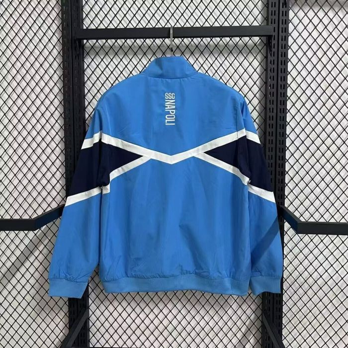 2025-2026 Napoles Blue Soccer Windbreaker Jacket Napoli Football Jacket