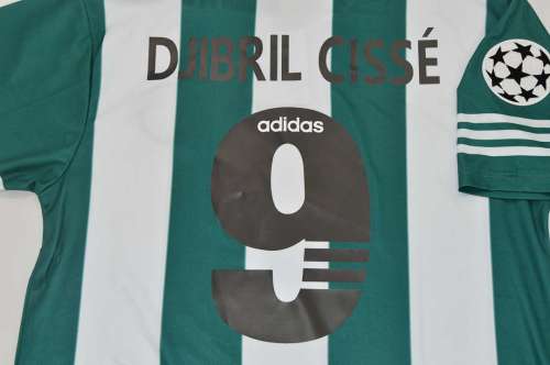 Retro Jersey 1996-1997 Panathinaikos DJIBRIL CISSE 9 Home Soccer Jersey Football Shirt