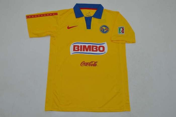 with FMF Patch Retro Jersey 2006-2007 Club America Aguilas S.CABANAS 9 Home Soccer Jersey Vintage Football Shirt