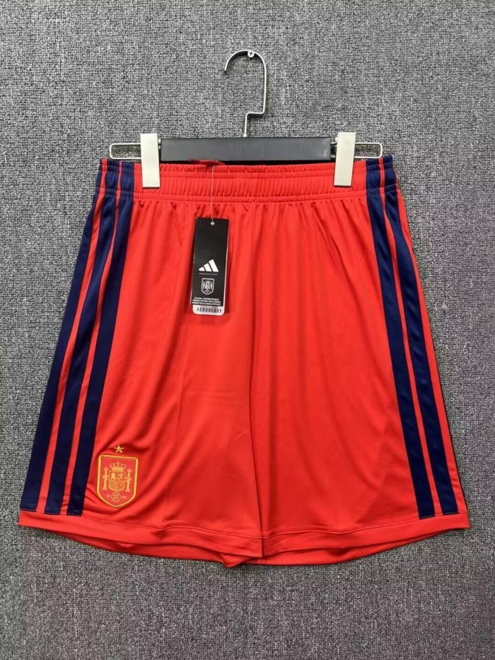 Fan Version 2026 Spain Home Soccer Shorts Football Shorts