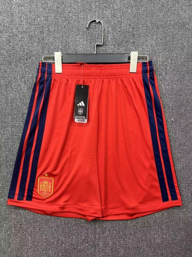 Fan Version 2026 Spain Home Soccer Shorts Football Shorts