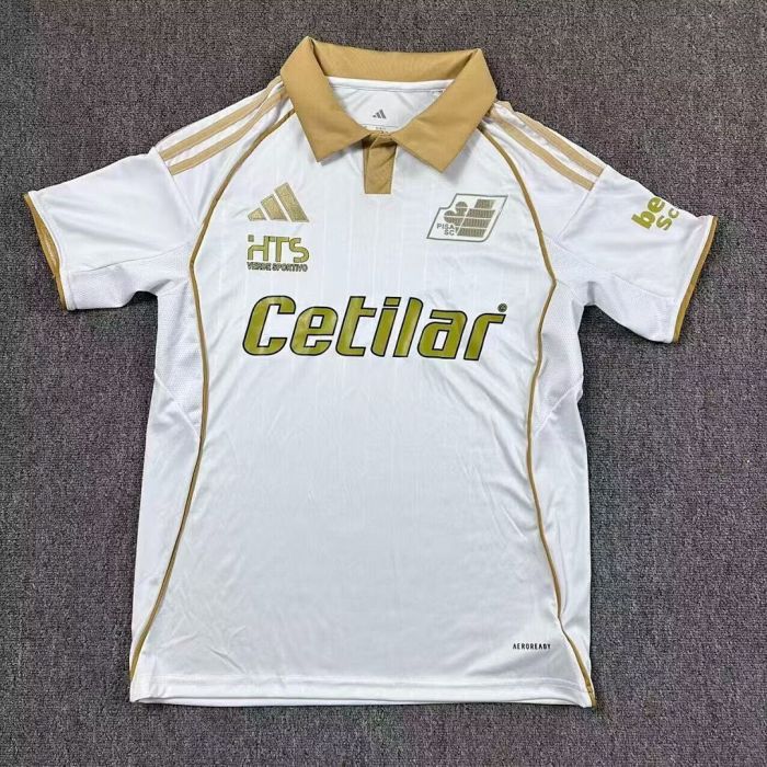 Fan Version 2025-2026 Pisa SC Third Away White Soccer Jersey Pisa Sporting Club Football Shirt