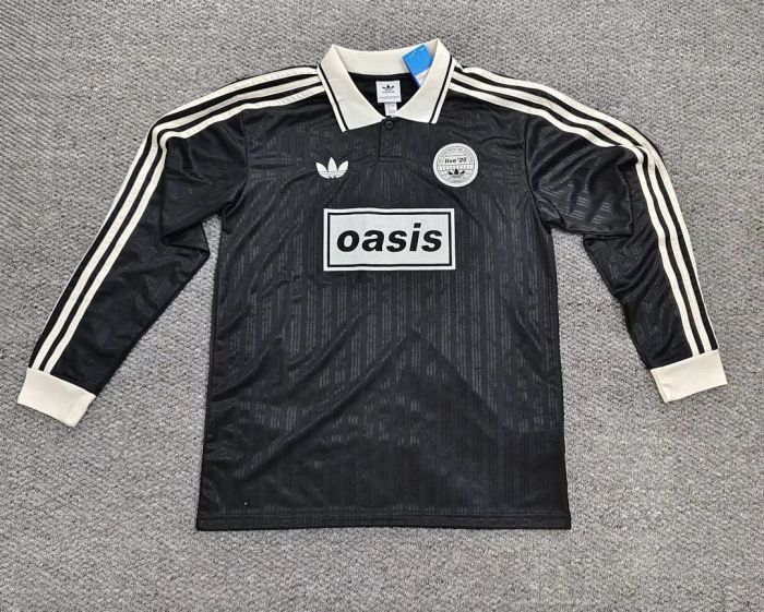 Long Sleeve 2025-2026 AD Oasis 25 Black Soccer Jersey